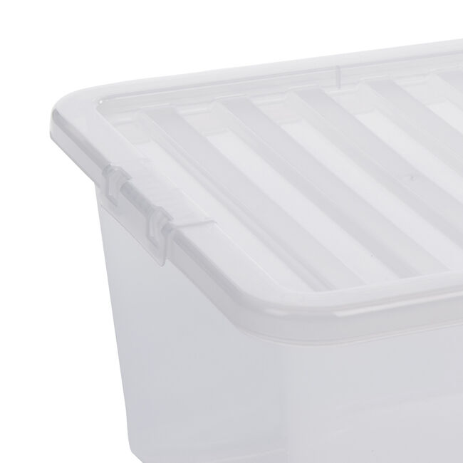 Crystal 45L Clear Storage Box & Lid