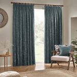YARD PENCIL PLEAT CHENILLE MARINE 66x54 Curtain