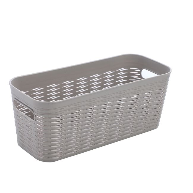 5L EZY STORAGE WAVE BASKET Grey