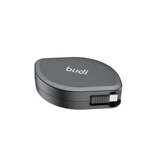 Budi Black 4 in 1 Retractable Charger & Sync Cable