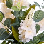 Elan Floral White Delphinium Bouquet 55cm