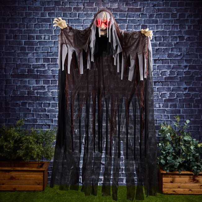 1.8M Hanging Witch With Red Eyes