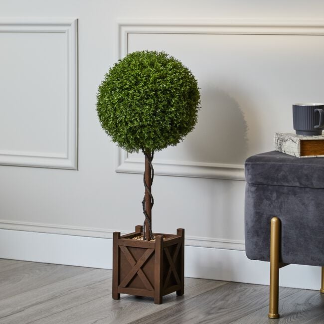 Artificial Buxus Tree in Square Pot 72cm