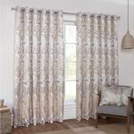 BLACKOUT & THERMAL LEAF NATURAL  66x54 Curtain