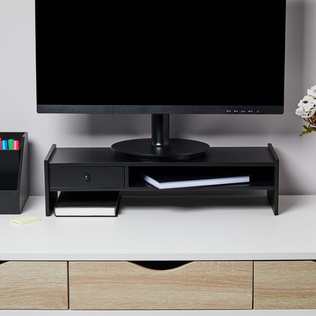 Storage Master Monitor Stand Black