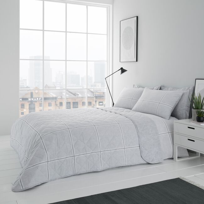 Nicole Day Lugh Bedspread 200cm x 220cm - Grey