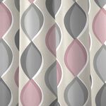 FUSION LENNOX BLUSH 66X54 Curtain 