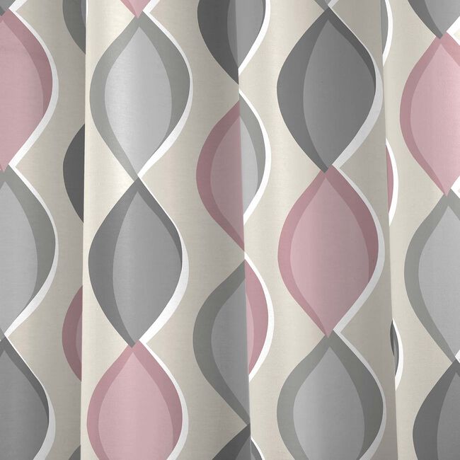 FUSION LENNOX BLUSH 66X54 Curtain 