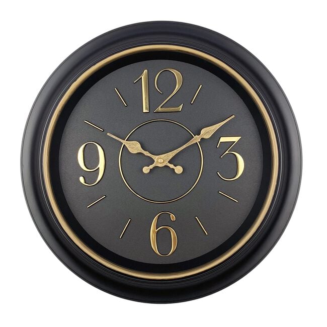 Retro Black Clock 16'' 