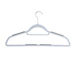 Skinny 10 Pack Grey  Hangers with Anti Slip