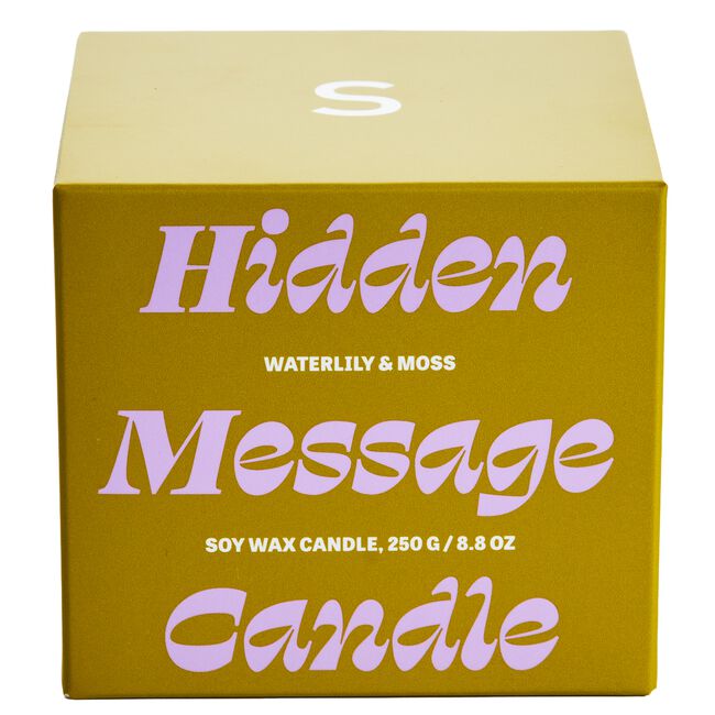 Hidden Message I Hate Everyone Except You Candle
