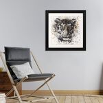 Tiger Jewelled Framed Art 60cm x 60cm