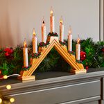 Christmas Candle Bridge with Flickering Lights