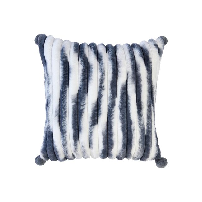 FAUX FUR OMBRE GREY 45x45 Cushion