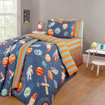 JUNIOR BED DUVET COVER Space Stripes