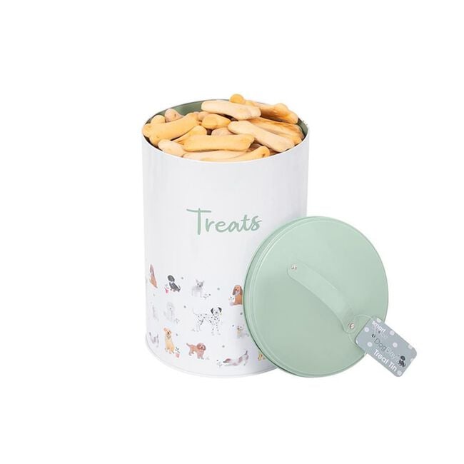 Smart Choice Dog Print Treat Tin With Lid