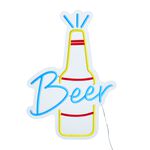 Beer Solar Neon Sign