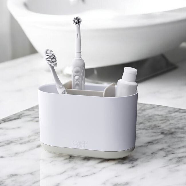 Joseph Joseph Duo Large Toothbrush Caddy White