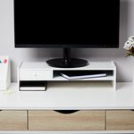 Storage Master Monitor Stand White