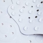 FLORAL SHAPED WHITE 70x40cm Bath Mat