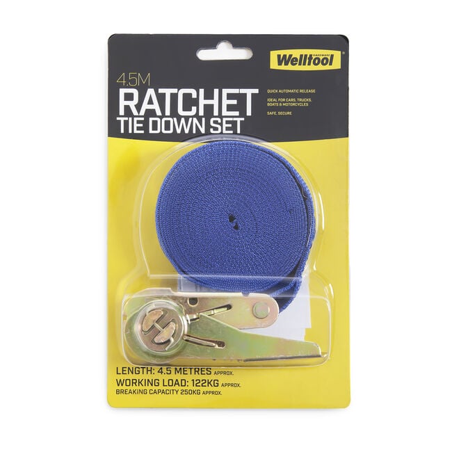 4.5M Ratchet Tie Down Set