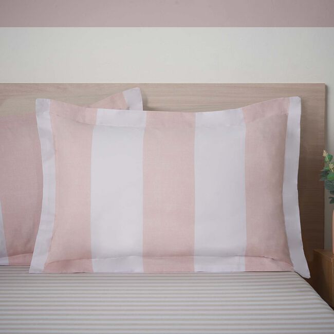 Molly Oxford Pillowcase Pair - Peach