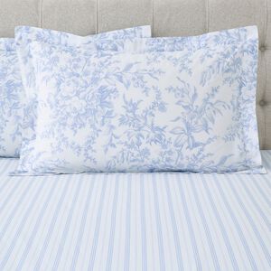 Josephine Oxford Pillowcase Pair - Blue/White