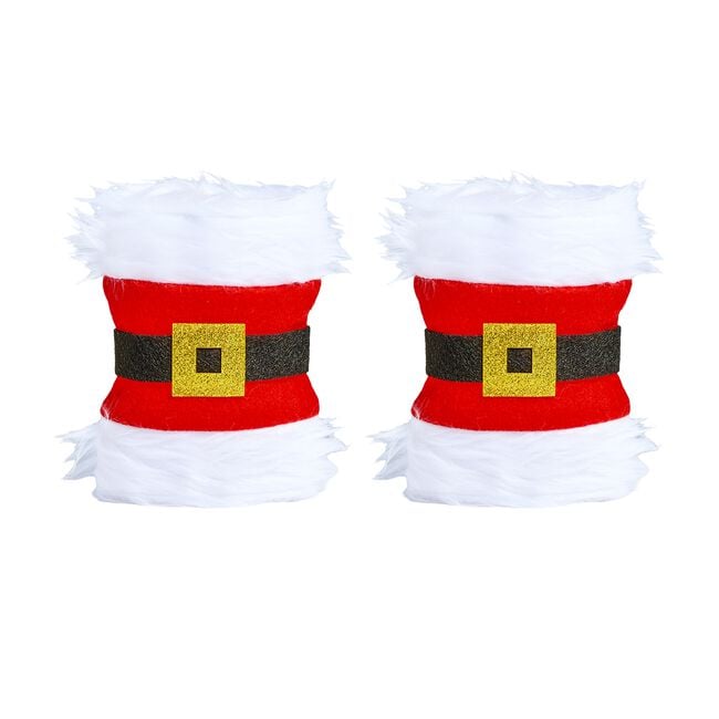 Set of 2 Novelty Santa Christmas Napkin Holders
