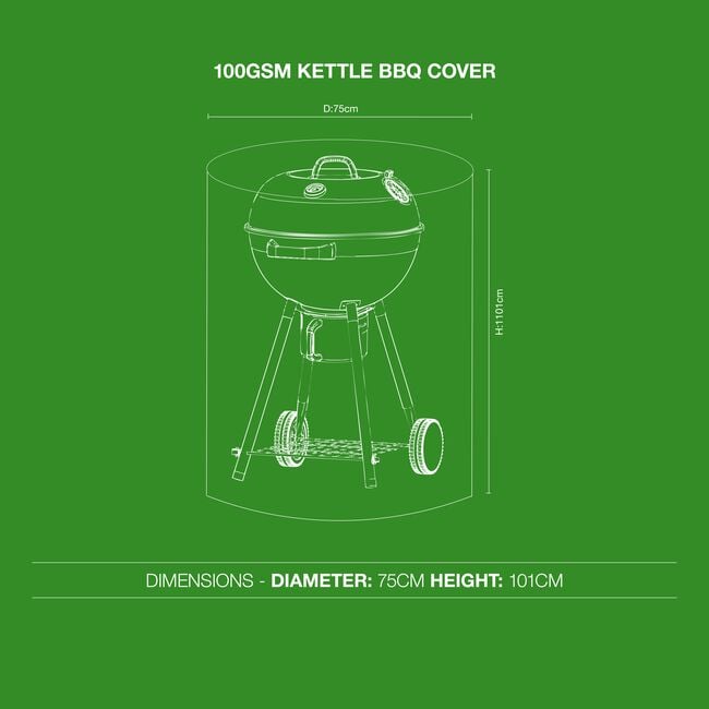 100GSM Kettle BBQ Cover