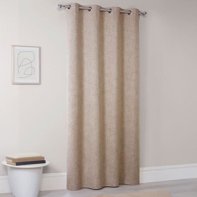 HACKNEY BLACKOUT NATURAL 135x240cm Curtain Panel 