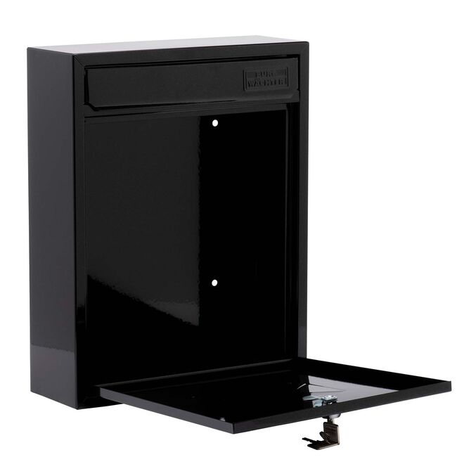 Steel Letterbox - Compact Black