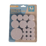Heavy Duty Felt Pads 68 Pack - Oatmeal