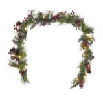 1.8M Light Up Frosted Christmas Garland 