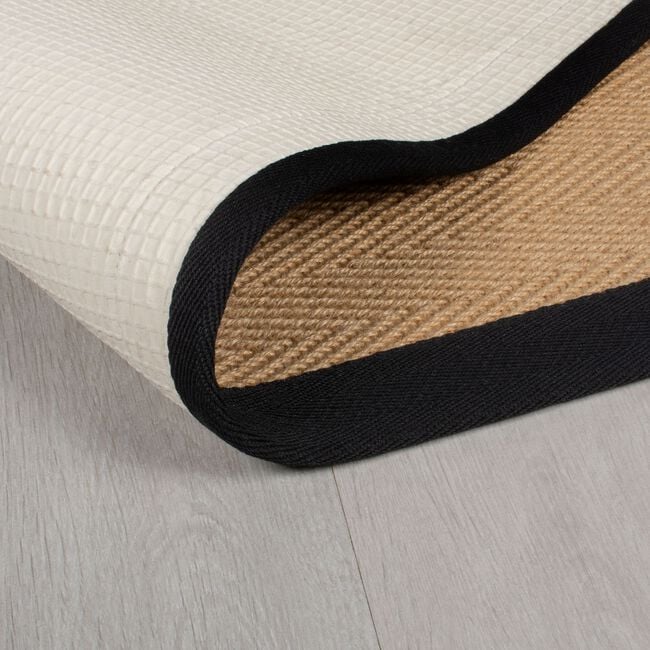 HERRINGBONE KIRA JUTE BLACK 60x600cm Stair Runner