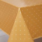 Dotty Ochre Oil Tablecloth 160cm x 230cm