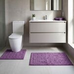 COTTON BRICK LAVENDER 50x80 Bath Mat