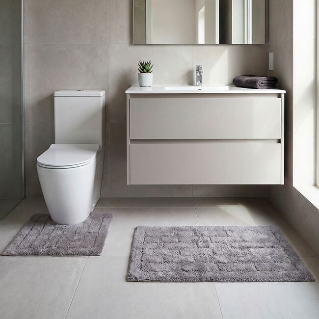 COTTON BRICK STEEL 50x80 Bath Mat