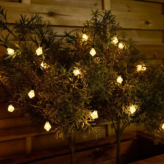20 Diamond Solar String Lights