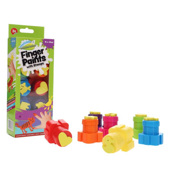 World Of Colour 10 Interlocking Finger Paints