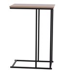 Side Table With Black Metal Frame