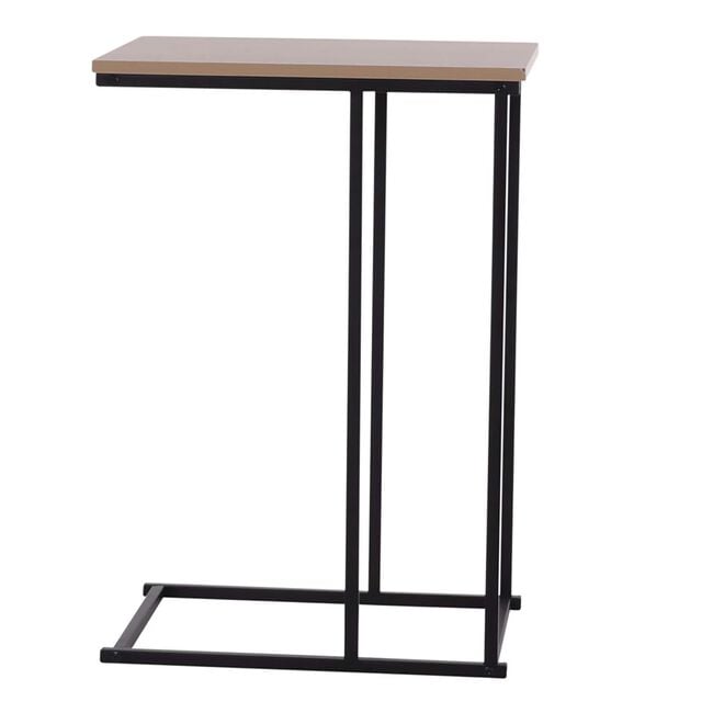 Side Table With Black Metal Frame