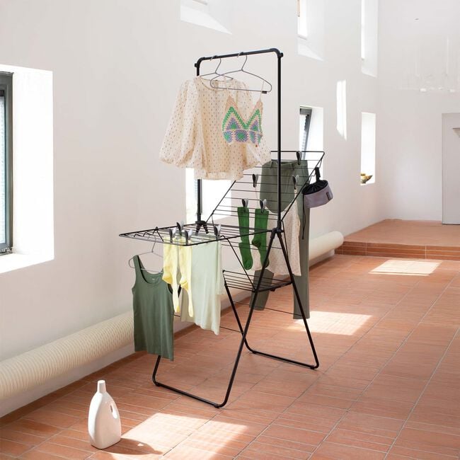 Brabantia 20m Drying Rack with Rod Black