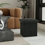 CUSHION OTTOMAN VELVET Charcoal