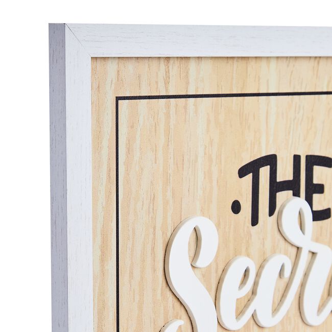 Secret Ingredient Wooden Plaque