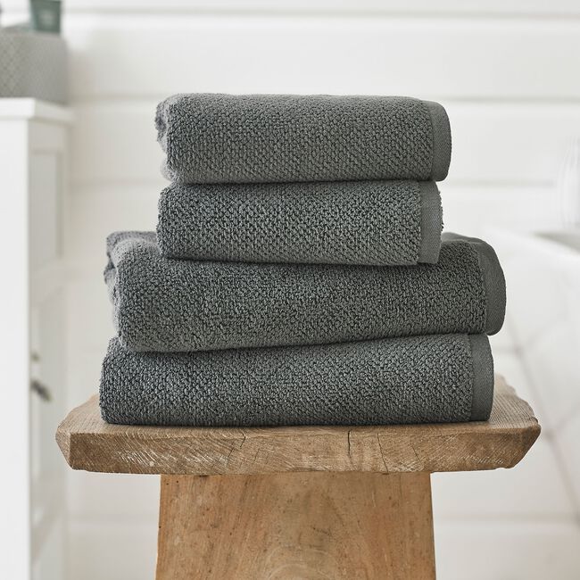 DEYONGS ROMEO 450GSM QUIK DRY CHARCOAL Bath Sheet