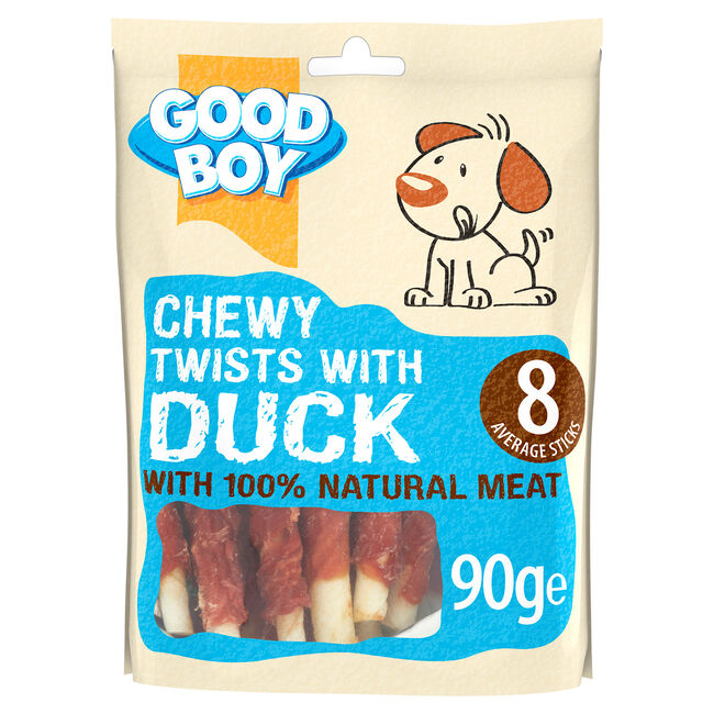 Good Boy Chewy Twists With Duck 90g Dog Treat