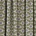 JOULES  FLORAL FOULARD LINED Curtains 66x54 Creme/Multi