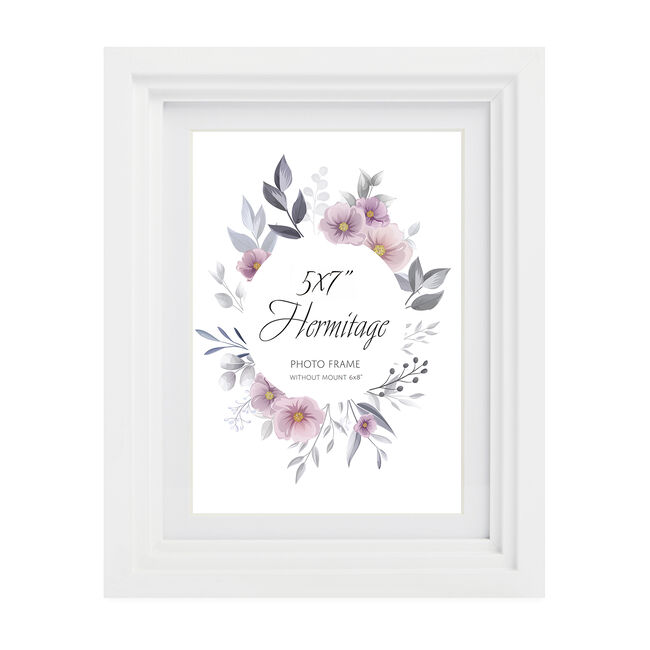 5X7 HERMITAGE WHITE Photo Frame