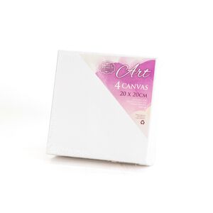 4 Pack Art Canvas 20cm x 20cm