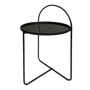 Black Metal Side Table